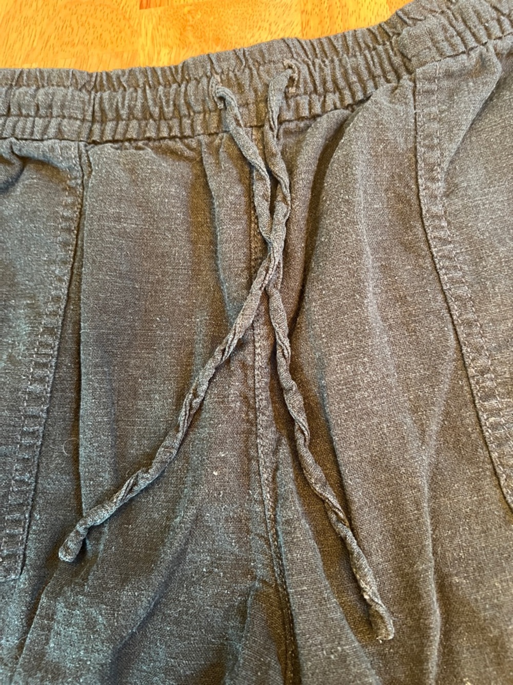 J. Crew Linen/Viscose Blend Drawstring Black Shorts Size Medium - Picture 4 of 12